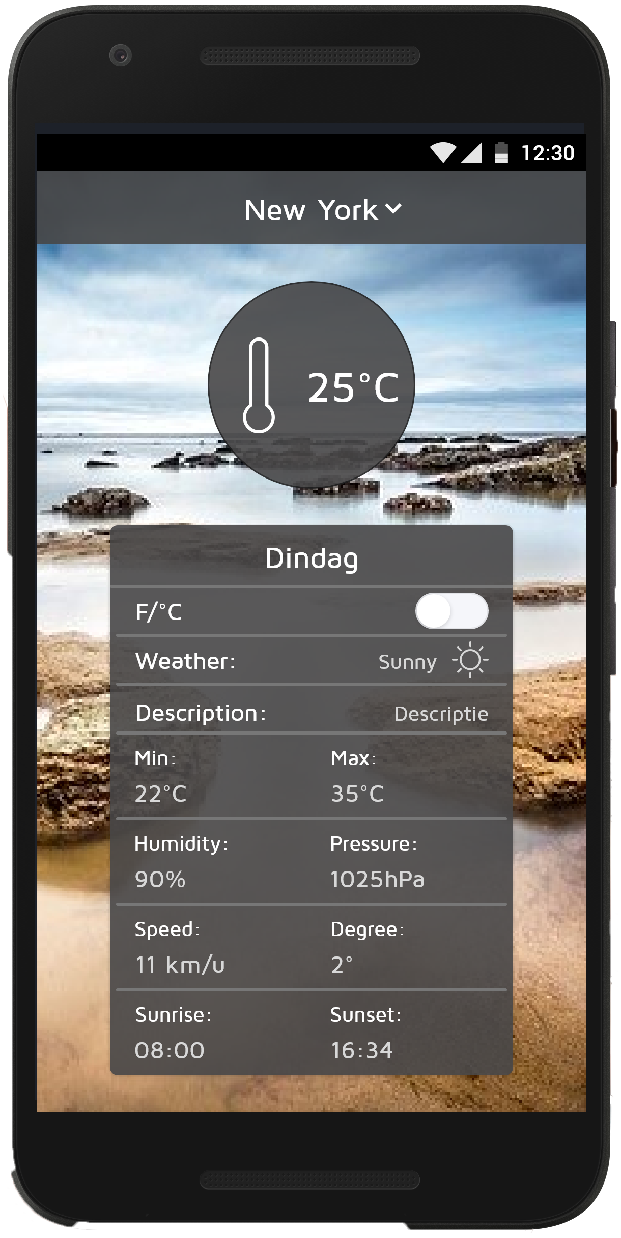 Mockup met app